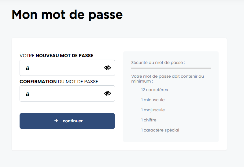Mon mot de passe